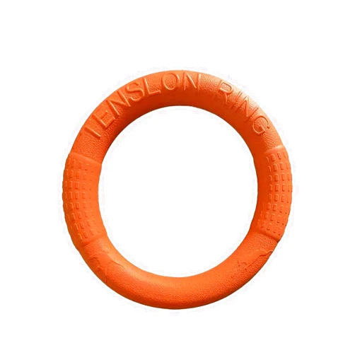 Nikki and Max Dog Flying Disc, Premium Quality Flyer Dog Toy for Outdoor & Indoor Fun, Tension Ring Dog Toy for Throwing, Catching, Swimming & Training (Orange, 7 in)