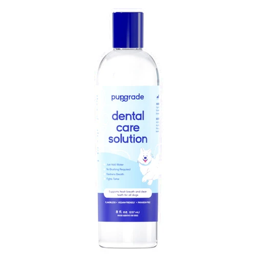 PupGrade Dental Care Water Additive Solution - Advanced Oral Care for Dogs - Dental Rinse for Fresh Breath to Fight Against Bad Breath, Plaque, and Tartar