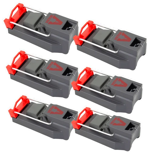 Victor M123SSR Quick-Kill Easy Set Mouse Trap - 6 Reusable Mouse Traps