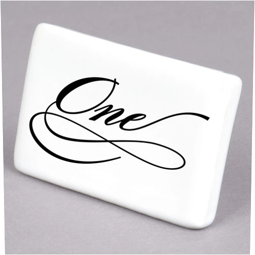 Sean Raine Designs Elegant Wedding Table Numbers ~ Choose Shape
