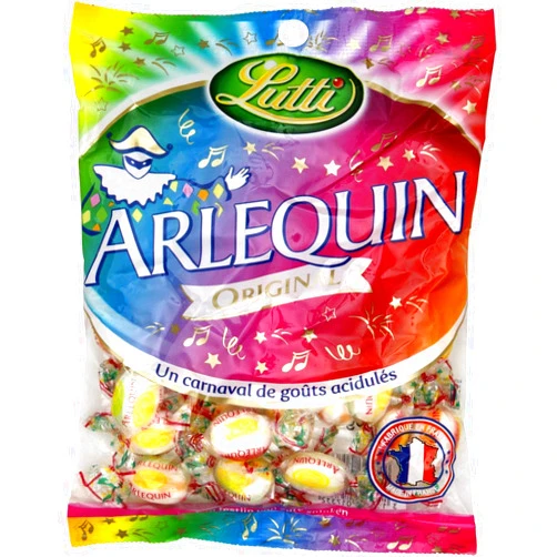 Lutti French Lutti Arlequin Sour Candies 100g From France