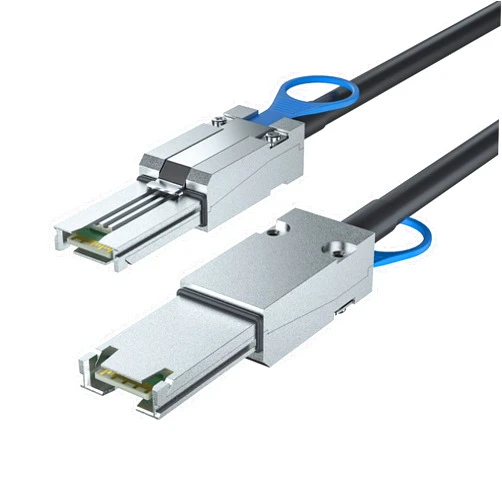 10Gtek SFF-8088 to SFF-8088 External Mini SAS HD Cable, 3G/6Gbps SAS2.0 26Pin Hybrid Cable Attached SCSI for Raid Systems, DAS, External Storage Systems and Servers, 100-Ohm, 2-m(6.6ft)