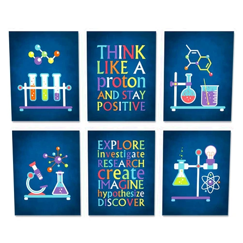 CHDITB Chemical Science Art Print Set Of 6 (8