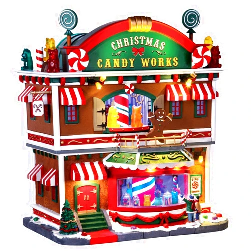 Lemax Christmas Candy Works Village Building Multicolored Resin 1 pk