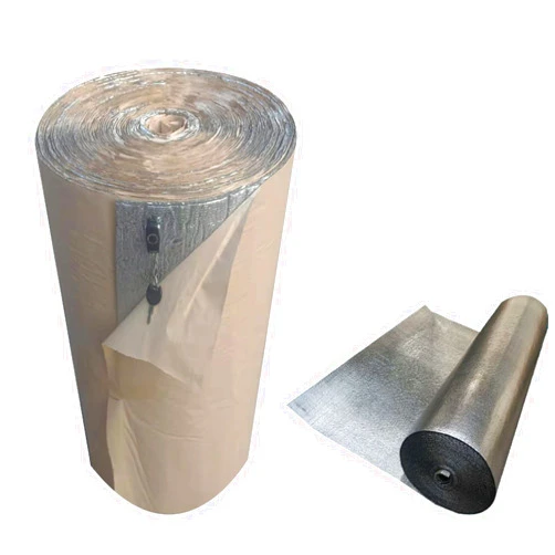 ZAURBA Bubble Insulation Foil Double Aluminium 1m 2m 3m 4m Self-Adhesive Aluminium Foil, Vapour Barrier and Waterproof Thermal Insulation Aluminium Foil Membrane, for Wall Shed Loft Door Floor