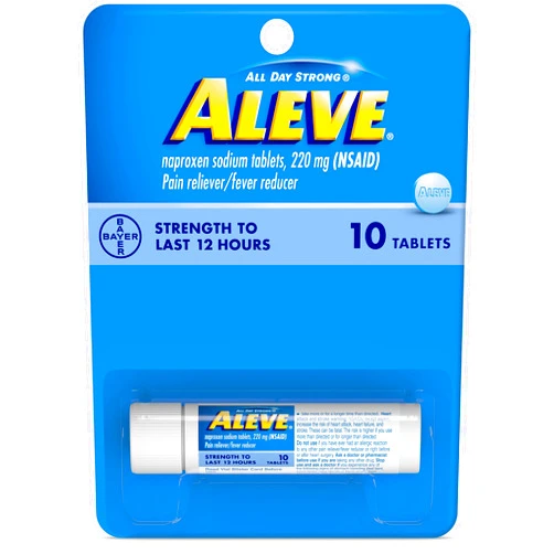 Aleve Pain Reliever/Fever Reducer Tablets, 220 mg 10 ea (Pack of 3)