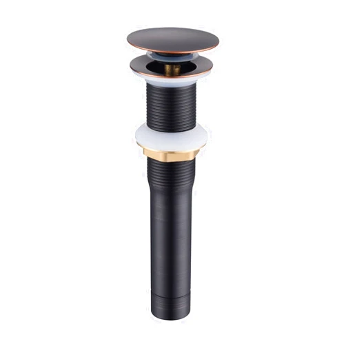 Ximlike Oil Rubbed Bronze Bathroom Sink Drain, Vessel Sink Pop Up Drain Kit Without Overflow Strainer Basket Hair Catcher, Detachable Basket Stopper Brass and 304 Stainless Steel