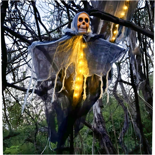 Zewuai Deals Lightning Deals of Today Open Box Creepy Scary Animated Skeleton Halloween Party Decoration Lighted Ghost Kit Aesthetic Halloween and Fall Bulk Return Pallets Sale Liquidation Prime of