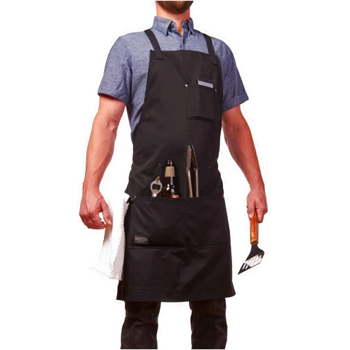 Hudson Durable Goods - Professional Grade Chef Apron for Kitchen, BBQ & Grill