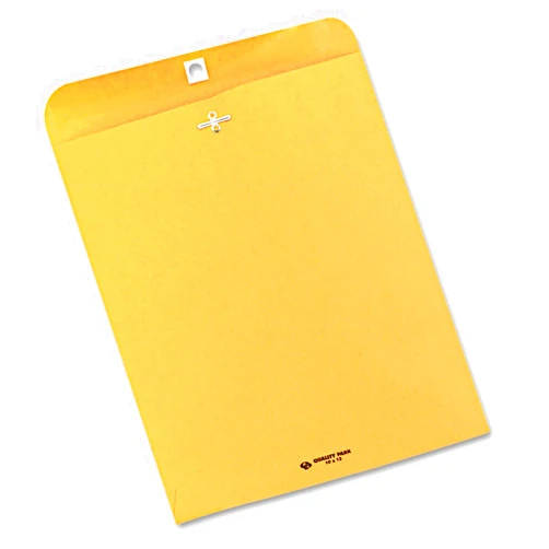 Quality Park Clasp Envelopes, 28lb, #97, 10 x 13 Inches, 250 Count of Kraft (37597), 10x13