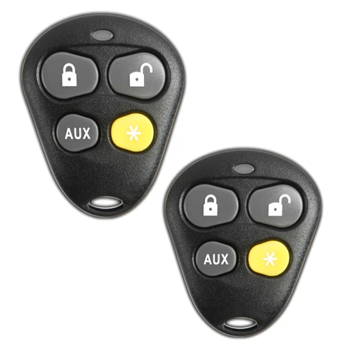 KeylessOption Keyless Entry Remote Starter Car Key Fob Alarm for Aftermarket Viper Automate EZSDEI474V 474V (Pack of 2)