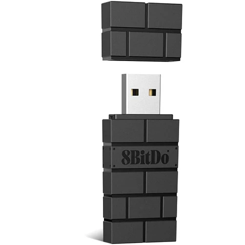 8BitDo Wireless USB Adapter 2 for Switch/Switch 2/Pro Controller, Windows PC, Mac & Raspberry Pi, Compatible with Xbox Series X & S, Xbox One Bluetooth, PS5 Controller-Black