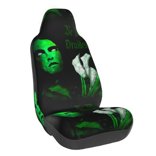 HAePgJkl Type Rock O Band Negative Front Seat Cover Rear Seat Covers Car Seat Protectors Universal Fit Car Interior Accessories Washable Car Decor Fits for Most Lorry Chair Cover Case