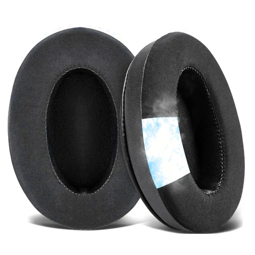 SOULWIT Earpads Cushions for Audio-Technica ATH M50X/M40X, HyperX Cloud/Alpha, SteelSeries Arctis, Ear Pads for Sony MDR-1ABT/1RBT/1RNC/7506, Turtle Beach Stealth 420X/600 - Gone CG Black