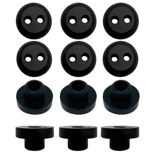 LiteTour Fuel Tank Grommet Bushing Rubber Fuel Tank Bushing Compatible with Craftsman Coleman Generator Cub Cadet John Deere MTD Zero Turn Troy Bilt Lawn Riding Mower and Garden Tractor, Black