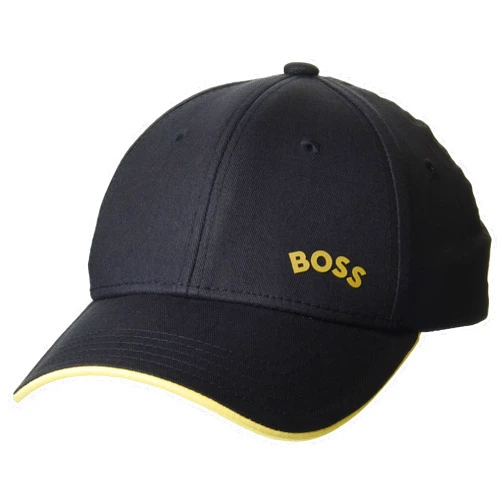 BOSS Men's Curved Logo Cotton Twill Hat