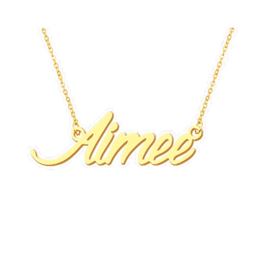 Aoloshow Personalized Name Necklace Custom Any Name Necklaces Jewelry for Womens New Mom Bridesmaid Gift