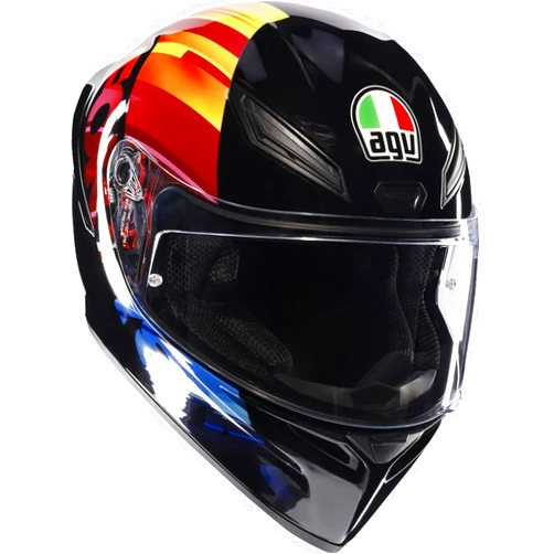 AGV K1 S Pulse 46 Motorcycle Helmet Black/Red XL
