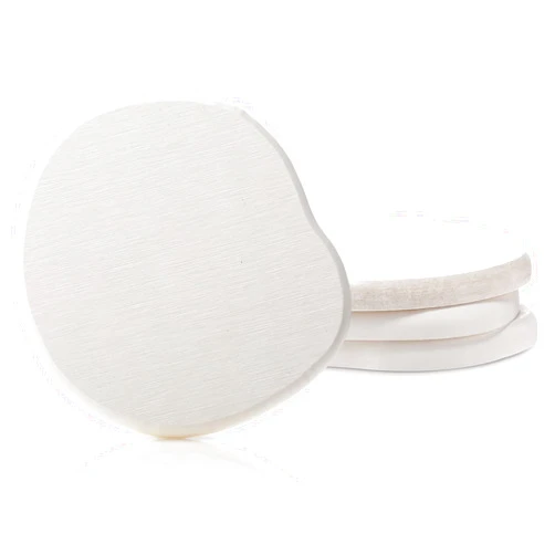 NUOBISHI Diatomaceous Earth Coasters Set of 4，Cool Absorbent Quick-Dry Drink Coasters for Desks, Cute Modern Stone Design with Stylish White Aesthetic (4, White)
