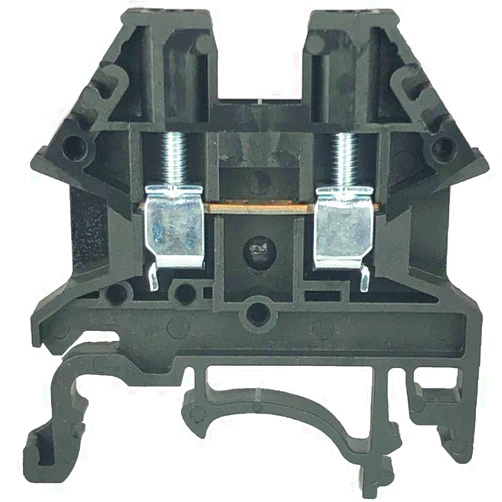 International Connector Dinkle Black DK2.5N-BK DIN Rail Terminal Block Screw Type UL 600V 20A 12-22AWG, Pack of 100