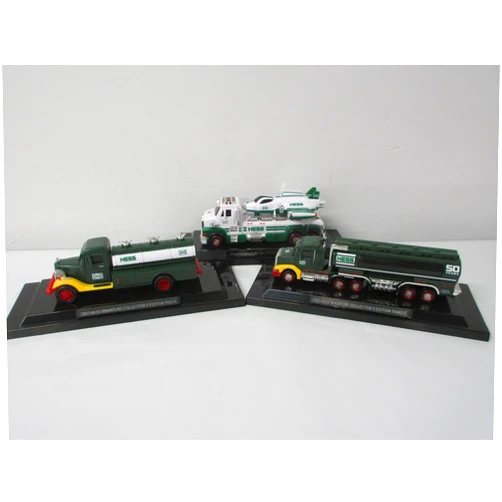 Hess Toy Truck 2023 25th Anniversary Mini Collection - First Truck, Toy Truck with Space Cruiser, and Tanker