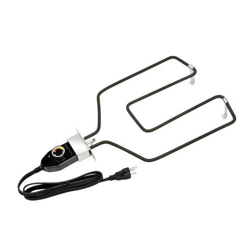 Stanbroil Replacement Part Electric Smoker and Grill Heating Element with Adjustable Thermostat Cord Controller for Most Smokers and Grills, 1500W