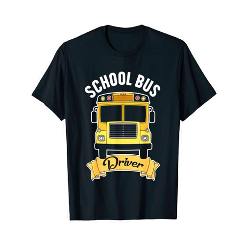 Public Transport Station Line Bus Driving Gift School Bus Driver Professional Drivers Student Passenger T-Shirt