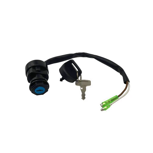 SHUmandala 2 Wires Ignition Key Switch for Kawasaki Bayou KLF400 KLF300 KLF250 KLF220 4X4 B6 B5 A1/ Prairie KVF400 KVF300 4X4 A1 A2 B1/ MOJAVE KLF110/Lakota KEF300 27005-1201 27005-1159 27005-1132 ATV