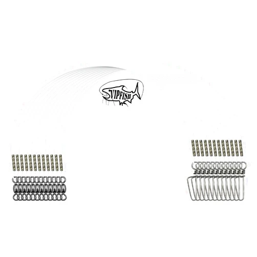 Vipfish Fishing Fluorocarbon Leader with Crane Swivel and Snaps - Heavy Duty 20-80lb Fluorocarbon Leader Connects Lures, Bait, or Hooks for Saltwater & Freshwater Fishing
