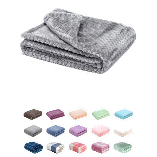 WONDER MIRACLE Fuzzy Blanket or Fluffy Blanket for Baby, Soft Warm Cozy Coral Fleece Toddler, Infant or Newborn Receiving Blanket for Crib, Stroller, Travel, Decorative (28Wx40L, XS-Flint Gray)