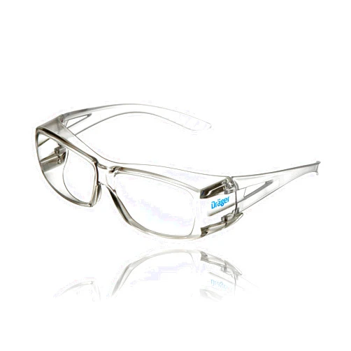 Dräger Safety Glasses X-pect 2400 | Anti-Fog & Anti-Scratch | For Construction Site, Laboratory, Workshop