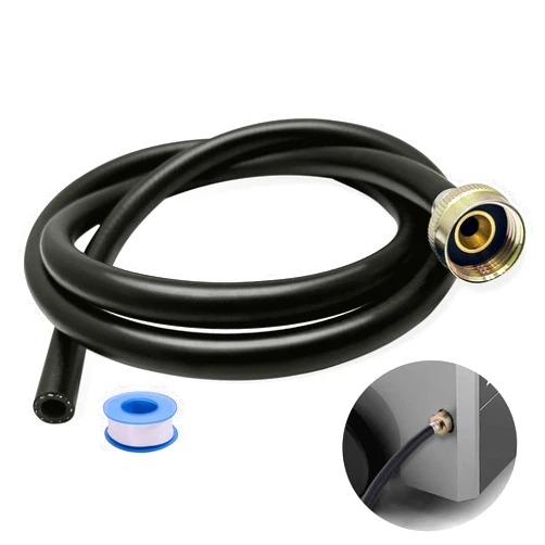 JZHLLA Dehumidifier Drain Hose, 3/4 Inch FHT, 5 Feet with Brass Rustproof Connector Hose for Most of Dehumidifiers (5ft)