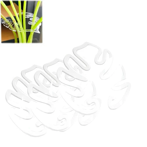 Louthon Monstera Grapple, Monstera Plant Grapple, Turtle Shell Bamboo Clamp Set, Unique and Aesthetic Monstera Plant Support, Keep Plants Tame and Growing Vertical (3PCS)