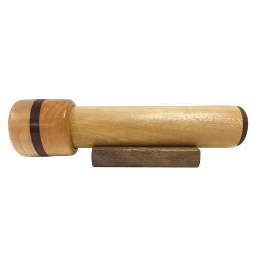 N and J Kaleidoscope in Solid Jalneem Wood with Walnut Accents, 7 3/4 Inch Barrel, Beaded Turning Chamber. Handcrafted in U S A !