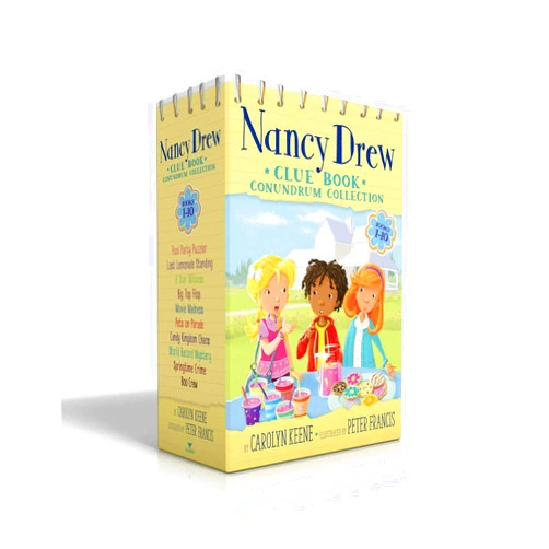 Carolyn Keene,Peter Francis Nancy Drew Clue Book Conundrum Collection (Boxed Set): Pool Party Puzzler; Last Lemonade Standing; A Star Witness; Big Top Flop; Movie Madness; Pets ... Record Mystery; Springtime Crime; Boo Crew