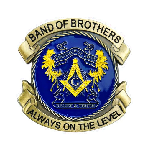 Freemasoner Masonic Coin Blue Lodge Master Mason Freemasonry Collectible Gift - Brotherly Love