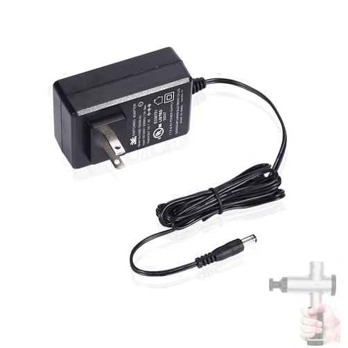 AMENKER Massage Gun Charger, Hypervolt Massage Gun Charger 24V 1A (Not Support 16.8V) Size 5.5x2.1mm for HPI5300000100, 53000 001-00, 42000 038-00 (Massage Gun Charger)