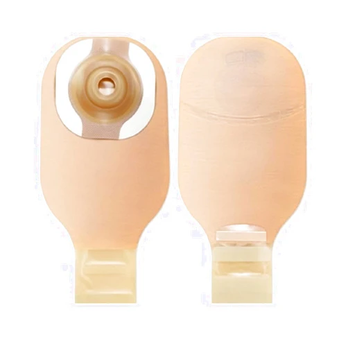 Hollister 8918 CeraPlus Convex 1-Piece 12” Drainable Ostomy Pouch, Cut-to-Fit up to 1-1/2”, Beige with Viewing Option, Pack of 5