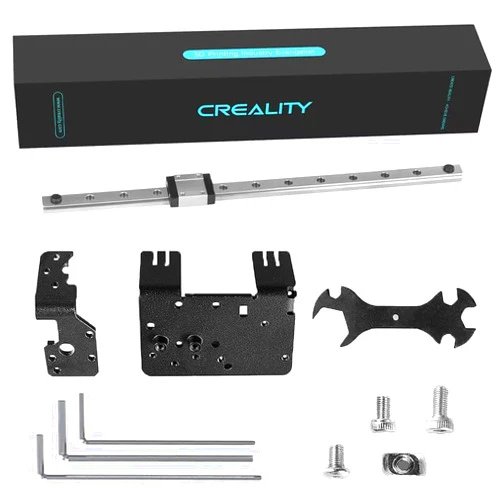 Creality Official Creality Ender 3 V2 Linear Rail Kit X-axis Rail Guide MGN12C Upgrade Kits with Fix Plate Mount Bracket Support Sprite Pro kit for Ender 3/Ender 3 Pro/Ender 3 V2 3D Printers.