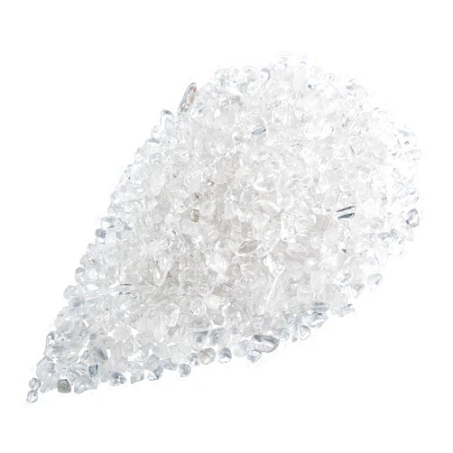 FORBY Rock Quartz Tumbled Chips Stone Crushed Crystal Quartz Irregular Shaped Stones for Home Decorative Stones Vases Plants Succulents Cactus 1pound(About 460 Gram)