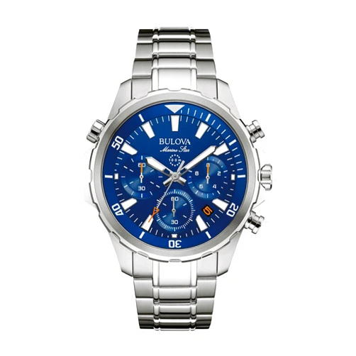 Bulova Men's Marine Star 'Series B' Chronograph Quartz Watch, Rotating Dial, 100M Water Resistant, 43mm