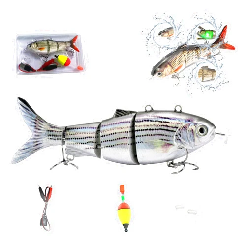 Qiamia Luretron Electric Fish, Luretron Fish, Luretron Fish Lures, Robotic Swimming Fishing Bait for Freshwater and Saltwater (#5)