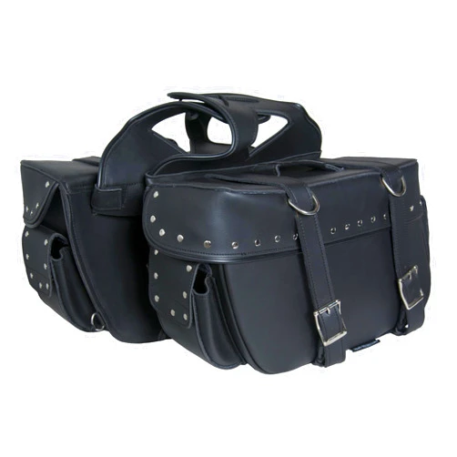 DS Daniel Smart Daniel Smart Motorcycle Saddle Bag - Waterproof & Durable Premium Synthetic Leather with Heat Resistant at the Bottom