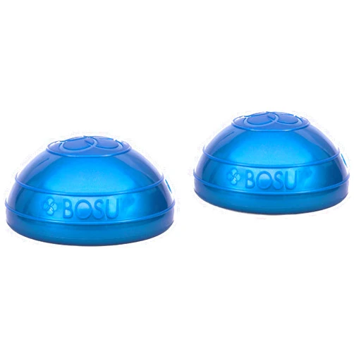 Bosu 6.5-Inch Diameter Unisex Dynamic 2-Sided Home Workout Balance Ball Pods for Strength and Flexibility, Blue (2 Pack)