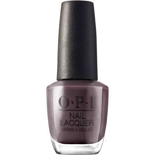OPI Nail Lacquer Nail Polish | Opaque Dark Black & Gray Crème Chip Resistant Nail Polish | Vegan, Fast Drying, Streak Free