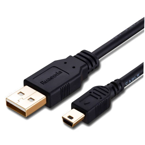 Ruaeoda Mini USB Cable 20 ft, USB 2.0 Type A to Mini 5 Pin B Cable Male Cord Compatible with G0Pr0 Hero 3+, P.S3 Controller, Cell Phones, MP3 Players, Dash Cam, Digital Camera, SatNav etc