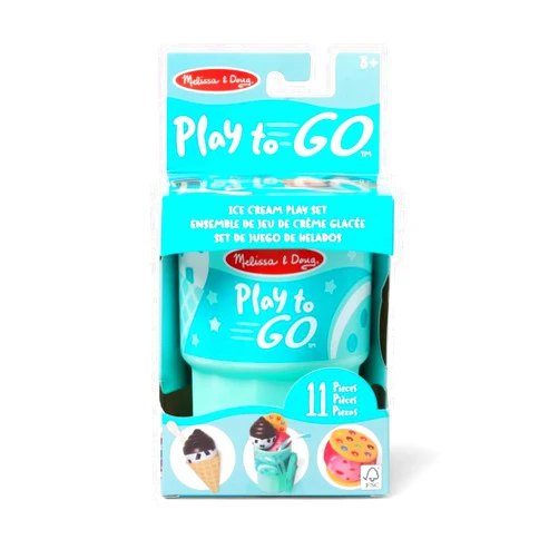 MELISSA & DOUG Play to Go Ice Cream Play Set Toy, 1 EA