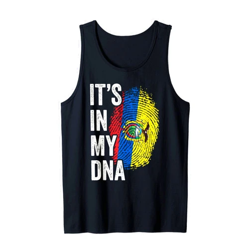 National Flags Apparel For Kids Women Men ITS IN MY DNA Ecuador Flag Ecuadorian Roots Pride Genetic Tank Top