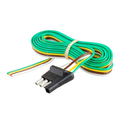 CURT 58348 Trailer-Side 4-Pin Flat Wiring Harness with 48-Inch Wires