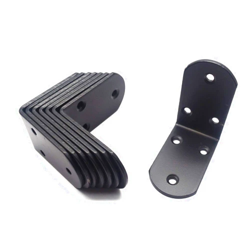 T Tulead Metal Joint Protectors Small Shelf Bracket Black 90 Degree Right Angle Bracket Corner Bracket 2.6